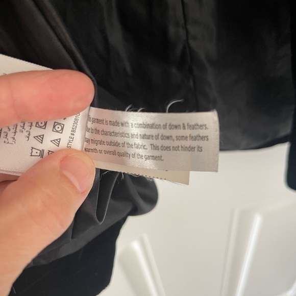 BCBGENERATION Down/feather Winter Coat Black Velvet Puffer & Silver Size… - Picture 6 of 9